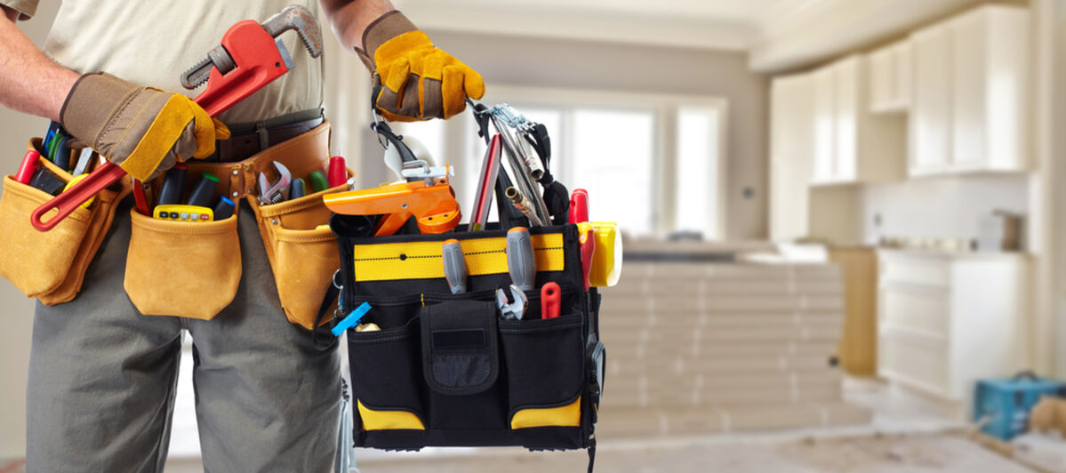 Builder with his tools